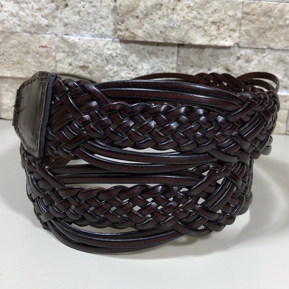 Coldwater Creek Belt S Leather Wide Brown Hip - Picture 5 of 14